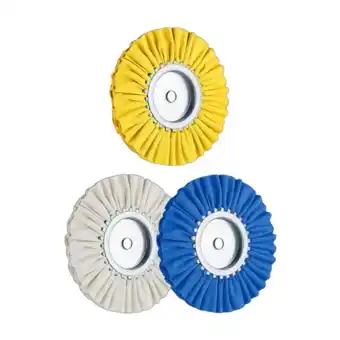 Walmart MAGIDEAL 3 Pieces 8 Airway Buffing Wheels Set Easy to Install Blue Coarse Polishing offer