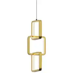 Walmart 6 in. 20W Pendant Light, Aged Brass with White Silicone Diffuser offer