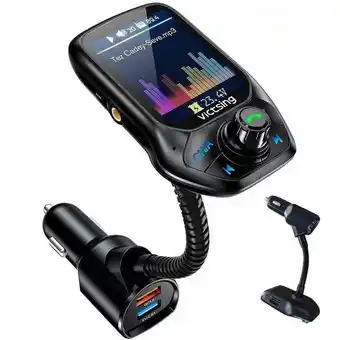 Walmart Bluetooth-compatible Car FM Transmitter MP3 Player free Radio Hands Adapter I3F8 offer