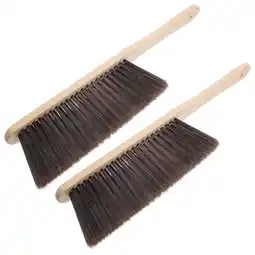 Walmart 2pcs Hand Held Carpet Brush Wooden Handle Cleaning Brush Portable Cleaning Brush offer