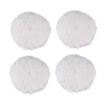 Walmart 4X 7 Inch Inch 180mm Soft Wool Clean Polishing Buffing Bonnet Pad for Car Auto Polisher offer