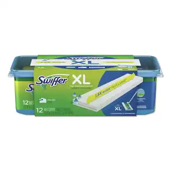 Walmart Swiffer 74471 16.5 in. x 9 in. Max/XL Wet Refill Cloths - White (6/Carton) offer