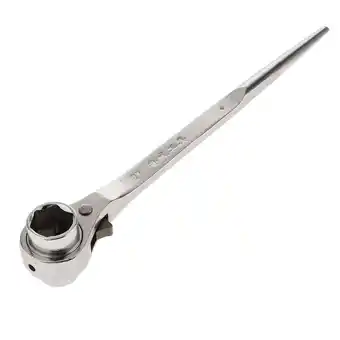 Walmart PROFESSIONAL HEXAGON SCAFFOLD PODGER RATCHET SPANNER WRENCH DOUBLE END SOCKET 19-22mm offer