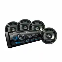 Walmart Pioneer MVH-S322BT 1 DIN MP3 Digital Media Player & 2 6.5 Coaxial Speakers offer