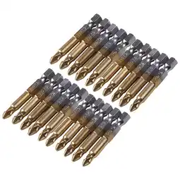 Walmart KIHOUT Flash Sale 20Pcs 1/4 Hex Shank Magnetic Non-slip PH2 Cross Screwdriver Bit offer