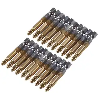 Walmart KIHOUT Flash Sale 20Pcs 1/4 Hex Shank Magnetic Non-slip PH2 Cross Screwdriver Bit offer