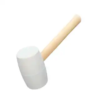 Walmart Mornei Rubber Mallet Hammer Ergonomic Lightweight White Hammer for Flooring 530g offer