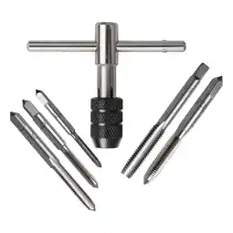 Walmart colaxi 6Pcs T Wrench Set with Metric M3-m8 Taps Metal Screw Treading Tool offer