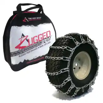 Walmart The ROP Shop | Pair of 2 Link Tire Chains 20x10x8 for John Deere Lawn Mower & Garden Tractor offer