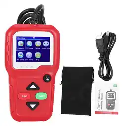 Walmart KW680 Scanner Car Code Reader Tester Car Diagnostic Tool Support for 8 Languages (Red) offer