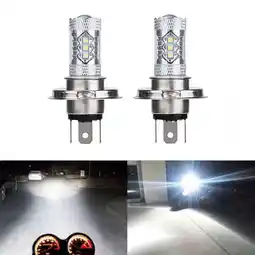 Walmart 2PCS H4 LED Bulb Motorcycle 9003 HB2 Headlight 6500K Hi/Lo Beam Light offer