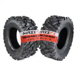 Walmart MASSFX 25x10-12 Rear Off-Road Tire ATV, UTV or SXS Tire 2 Pack offer