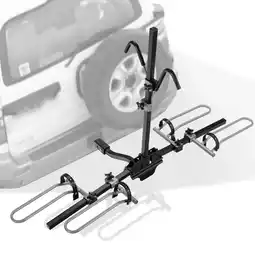 Walmart Costway 2-Bike Hitch Mount Bike Rack Platform Style Hitch Rack for 1-1/4'' or 2'' Receiver offer