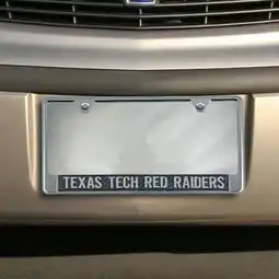 Walmart Texas Tech Red Raiders Carbon Fiber Car Tag Frame offer