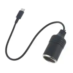 Walmart USB C PD to 12V Car Cigarette-Lighter Socket Female Cord for Drone Car Charger offer