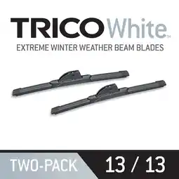 Walmart TRICO White 2 Pack, 13 + 13 Extreme Weather Winter Beam Wiper Blades (35-1313) offer