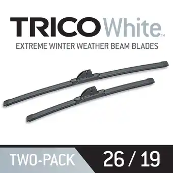 Walmart TRICO White 2 Pack, 26 + 19 Extreme Weather Winter Beam Wiper Blades (35-2619) offer