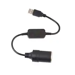 Walmart Car Cigarette Lighter Socket Usb 5v To 12v Converter Adapter B6O9 offer