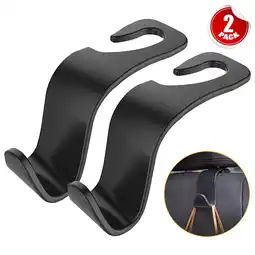 Walmart Car Seat Hook Hanger Headrest Bag Holder Backseat Hooks Purse Organizer 2-Pack offer