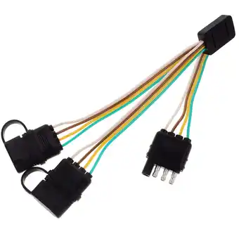 Walmart LEXSOMEO Trailer Wiring 4 Pin Connector Trailer Light Wiring Wire Harness for Trailer Lights offer