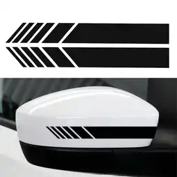 Walmart PBAZIH Car Rearview Mirror Sticker Striped Car Decal Sticker Rearview Mirror Matching Sticker offer