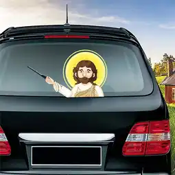 Walmart Pgyong Cute Jesus Wiper Sticker Wiper Sticker Car Rear Windshield Wiper Sticker Car Sticker offer