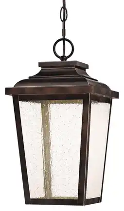 Walmart Minka Lavery Irvington Manor 15 1/2H Bronze LED Outdoor Hanging Light offer