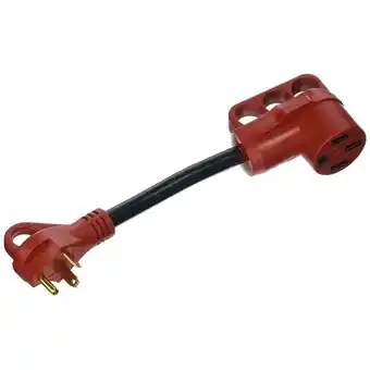 Walmart RV Adaptor 30 amp Male To 50 amp Female 12 in. Cord offer