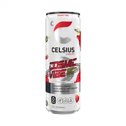 Walmart CELSIUS Sparkling Cosmic Vibe, Functional Essential Energy Drink 12 fl oz Single Can offer