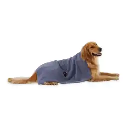 Walmart Bone Dry Embroidered Pet Grooming Towel, Absorbent Microfiber offer