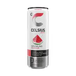 Walmart CELSIUS Sparkling Watermelon, Essential Energy Drink 12 fl oz Single Can offer