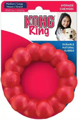 Walmart KONG Ring Dog Toy Small, Medium, Rubber offer