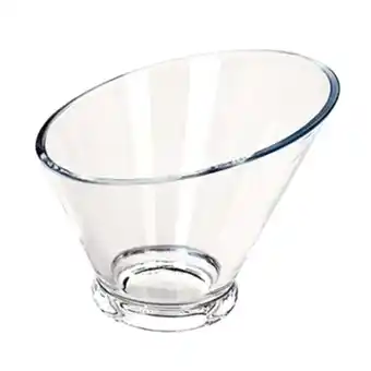 Walmart Clear Serving Bowls Angled Round Light Weight Tray Break-Resistant Serving Salad 20X18cm offer