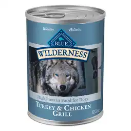 Walmart Blue Buffalo Wilderness Adult Wet Dog Food, Turkey & Chicken Grill, 12.5-oz. Can offer