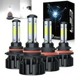 Walmart NSDXCT for 2015-2019 Honda CR-V CRV 6000K LED Headlight Bulbs Combo Kit High/Low Beam Fog Bulbs 4PC offer