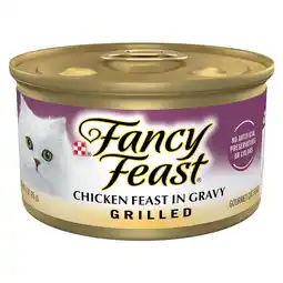 Walmart Purina Fancy Feast Wet Cat Food for Adult Cats Grilled Chicken, 3 oz Cans (Pack of 6) offer