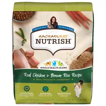 Walmart Rachael Ray Nutrish Real Chicken & Brown Rice Recipe Dry Cat Food, 14 lb. Bag offer