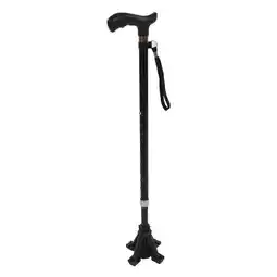 Walmart Walking Cane Comfortable Handle Retractable Slip Resistant Walking Stick for Elderly Black offer