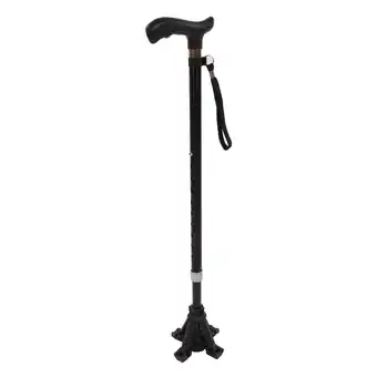 Walmart Walking Cane Comfortable Handle Retractable Slip Resistant Walking Stick for Elderly Black offer