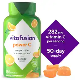 Walmart vitafusion Power C Vitamin C Gummies for Immune Support, Orange Flavored, 150 Count offer