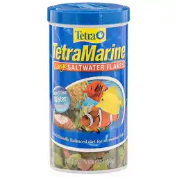 Walmart Tetra TetraMarine Saltwater Flakes 5.65 Ounces, Balanced Diet for All Marine Fish offer