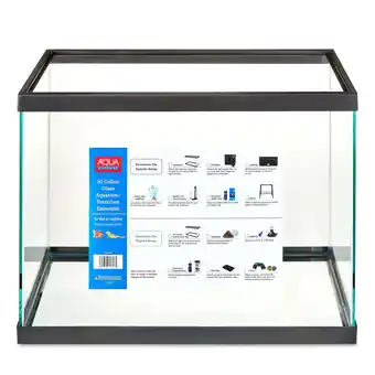 Walmart Aqua Culture 20 GallonTransparentGlassTank offer