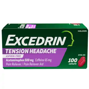 Walmart Excedrin Tension Headache Relief Acetaminophen and Caffeine Caplets, 100 Count offer