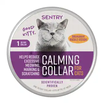 Walmart SENTRY Calming Collar for Cats and Kittens, One 30-Day Release Collar offer