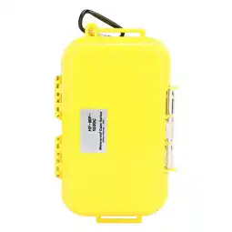 Walmart Outdoor Survival Shockproof Waterproof Storage Case Airtight Carry Box Container(Yellow) offer