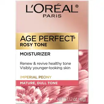 Walmart L'Oreal Paris Age Perfect Rosy Tone Daily Face Moisturizer, 1.7 oz offer