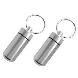 Walmart 2pcs Waterproof Case Keychain Storage Box Container Keyring offer