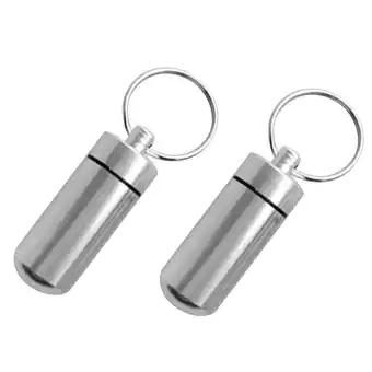 Walmart 2pcs Waterproof Case Keychain Storage Box Container Keyring offer