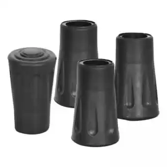 Walmart GARENDE 2x 4 Pieces Walking Pole Tips, Buffer Wear Resistant Replacement Rubber Tips for offer