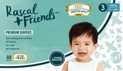 Walmart Rascals Premium Diapers (Select for More Options) offer